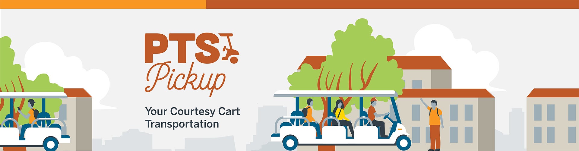 PTS Pickup your courtesy cart transportation