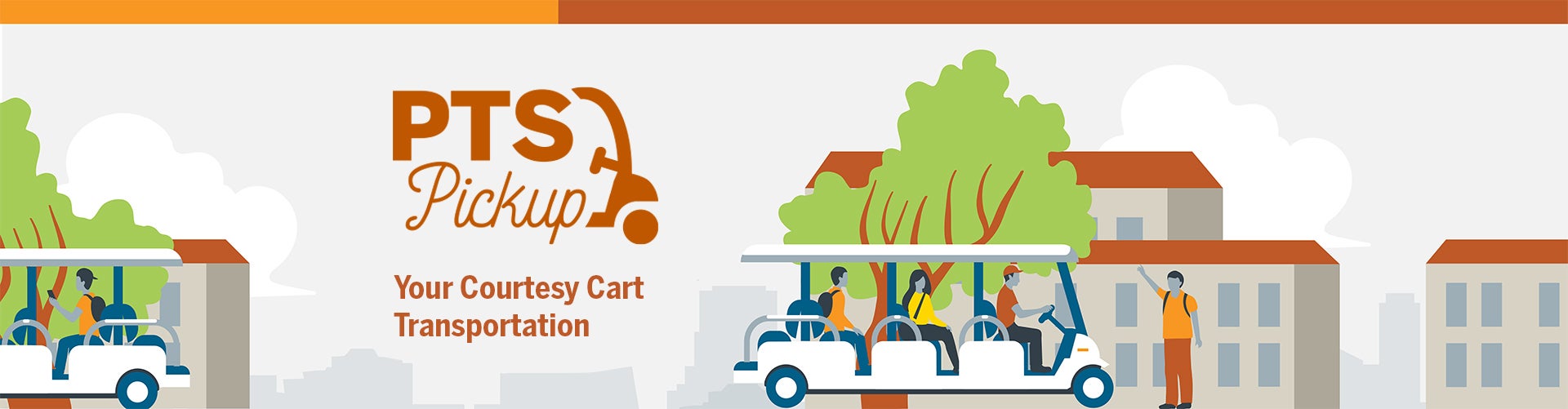 PTS Pickup your courtesy cart transportation