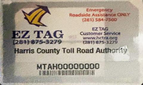 MTAH Toll Tag