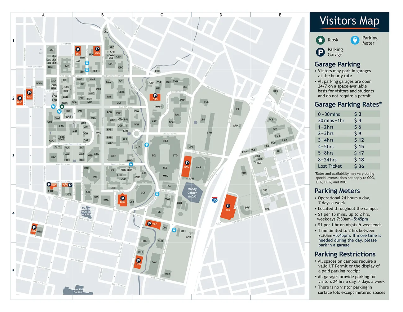 PTS Visitors Parking Map