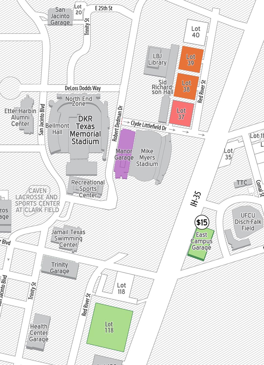 Texas Relays Map