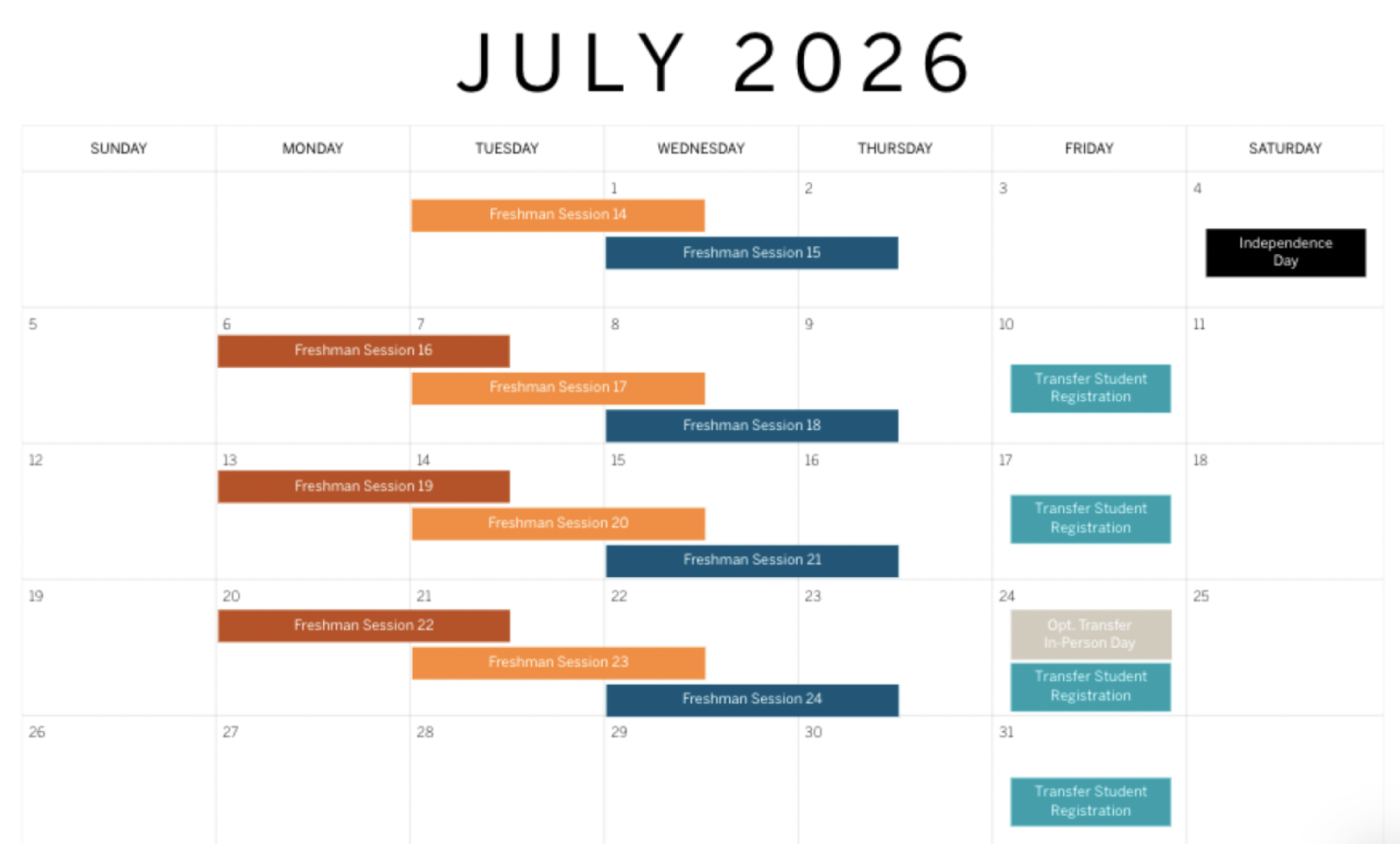 Orientation July 2026